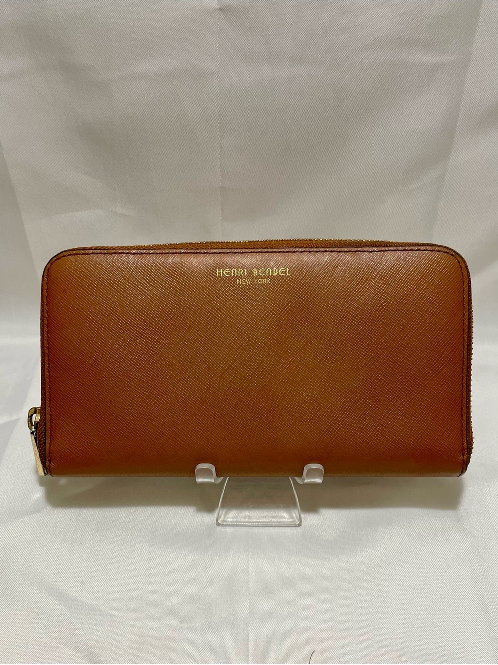 Henri Bendel West 57th Saffiano Leather Zip-Around Continental Wallet